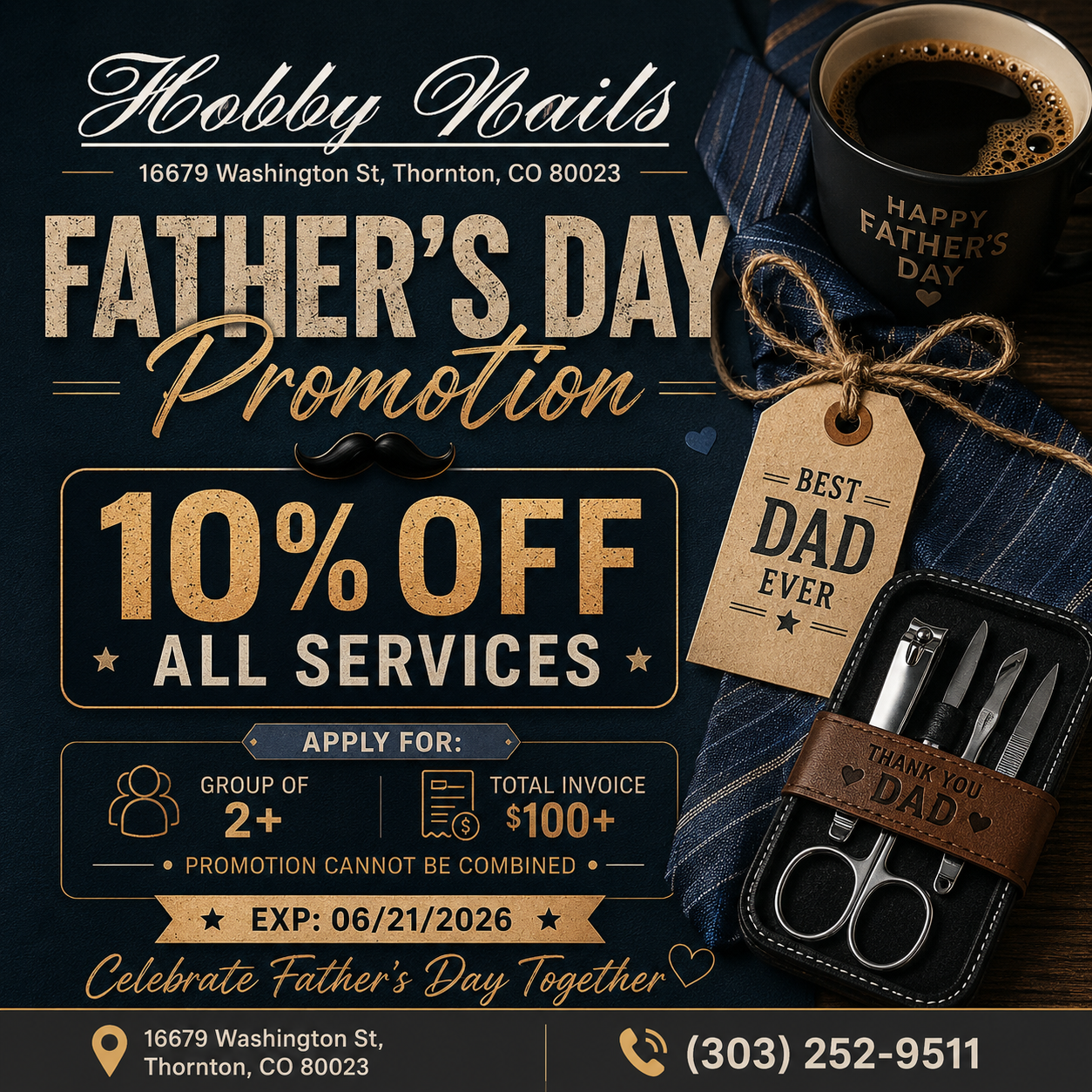 Hobby Nails nail work in Thornton, Colorado